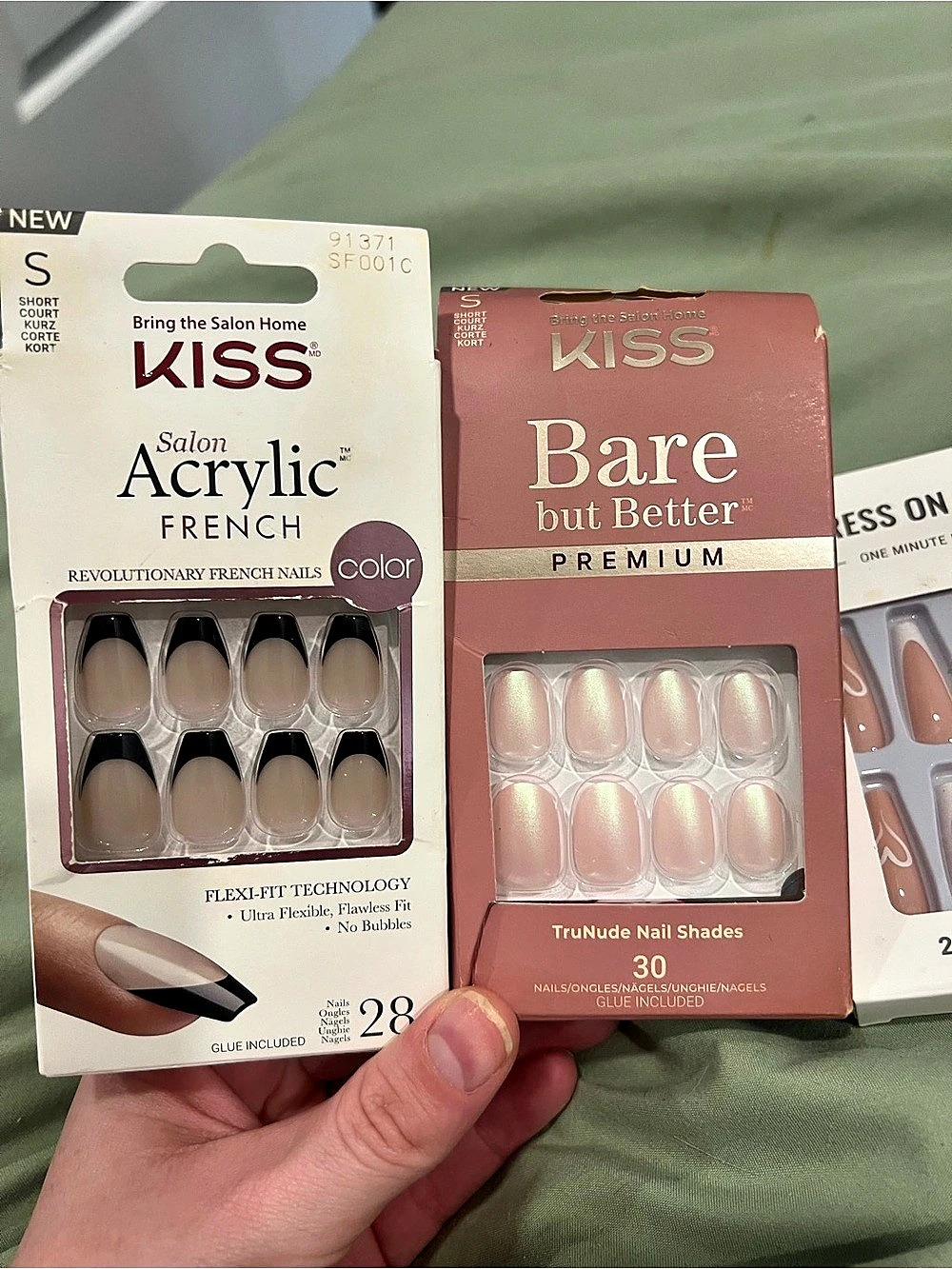 KISS Press on nails bundle set of 3